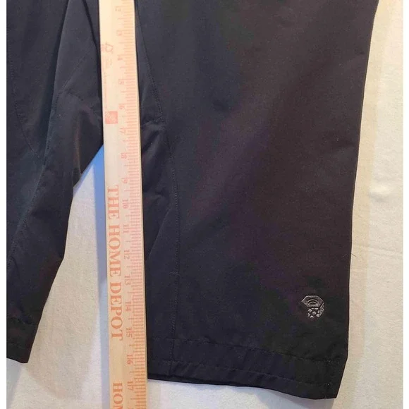 Mountain Hard Wear Womens Black Capri Climbing Pants Button Zipper Outdoor Sz 8 - Picture 6 of 13